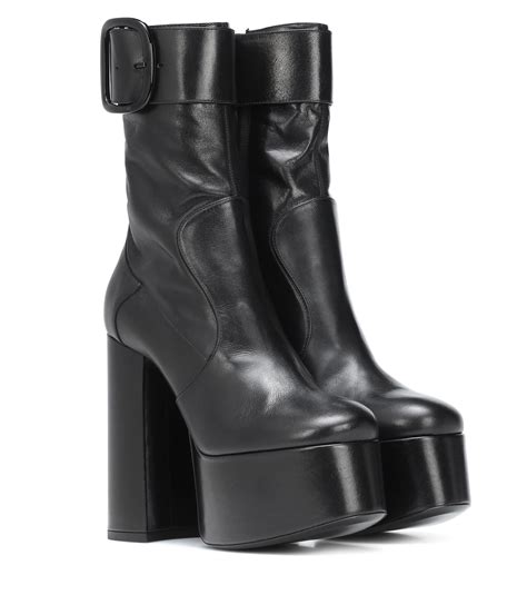 ysl boota|YSL platform boots.